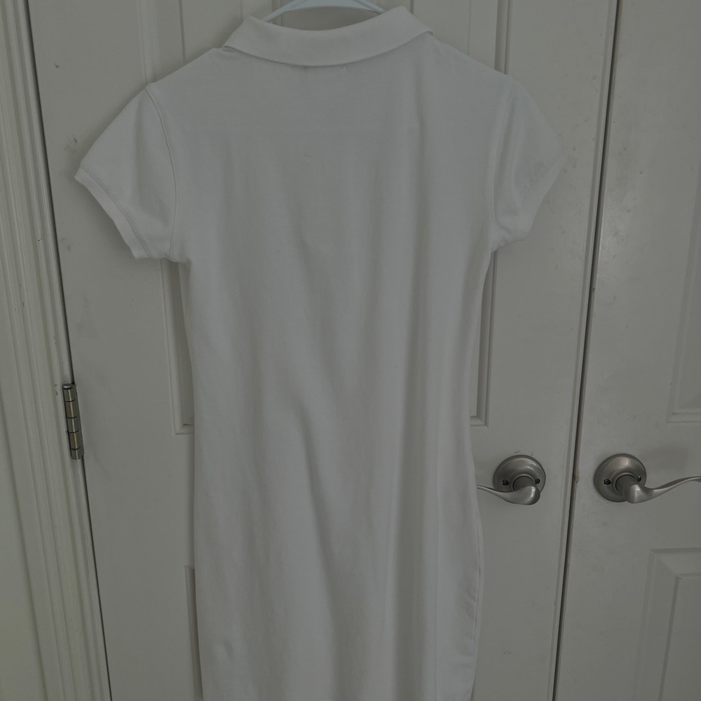 White shirt sleeve Lacoste polo dress - Picture 4 of 5
